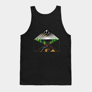 camping in a letter Tank Top